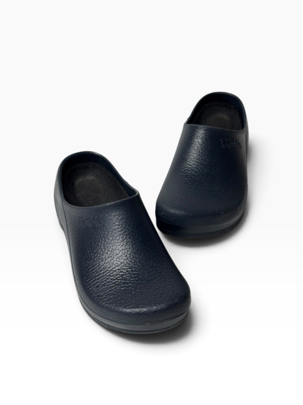 Birkenstock Super Birki Navy Polyurethane Clogs Work Shoes Women's 8 EU 39